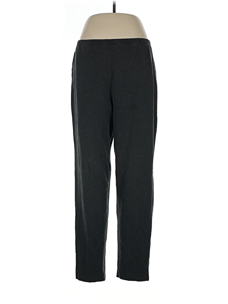 Pre-owned Lands' End Track Pants In Black