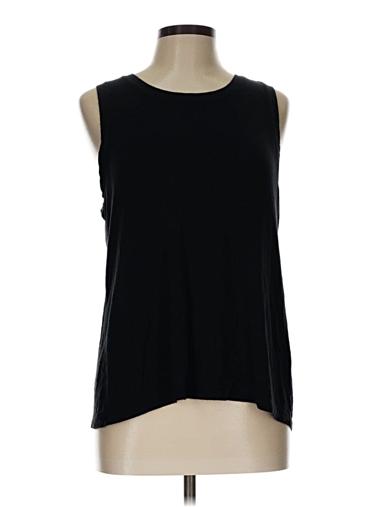 Pre-owned Halogen Sleeveless T-shirt In Black