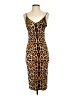 Shein Animal Print Brown Cocktail Dress Size S - photo 1