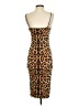 Shein Animal Print Brown Cocktail Dress Size S - photo 2