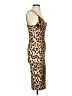 Shein Animal Print Brown Cocktail Dress Size S - photo 4