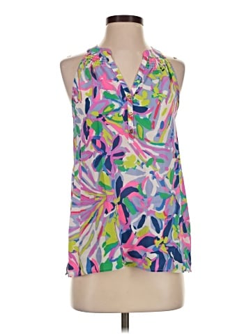 Lilly Pulitzer Sleeveless Silk Top (view 1)