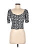 Trixxi 100% Rayon Black Short Sleeve Top Size M - photo 1