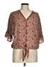 Max Studio 100% Polyester Paisley Brown 3/4 Sleeve Blouse Size M - photo 1