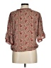 Max Studio 100% Polyester Paisley Brown 3/4 Sleeve Blouse Size M - photo 2