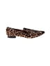 Calvin Klein 100% Leather Animal Print Brown Tan Flats Size 6 - photo 1