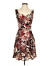 Ixia Floral Brown Cocktail Dress Size S - photo 1