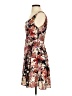 Ixia Floral Brown Cocktail Dress Size S - photo 5