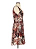 Ixia Floral Brown Cocktail Dress Size S - photo 4