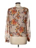 XXI 100% Recycled Polyester Orange Long Sleeve Blouse Size L - photo 2
