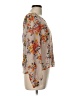 XXI 100% Recycled Polyester Orange Long Sleeve Blouse Size L - photo 4