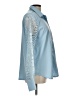 Shein Blue Long Sleeve Blouse Size L - photo 4