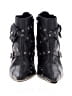 Mia 100% Leather Black Ankle Boots Size 8 - photo 2
