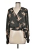 Nine Britton 100% Polyester Brown Long Sleeve Blouse Size M - photo 1