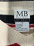 MB DESIGNS by MBJC Stripes Ivory Pullover Sweater Size M - photo 7