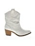 Charles Albert 100% Vegan Leather Ivory Boots Size 11 - photo 1