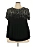 JM Collection Black Short Sleeve Top Size 3X - photo 1