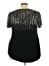 JM Collection Black Short Sleeve Top Size 3X - photo 2