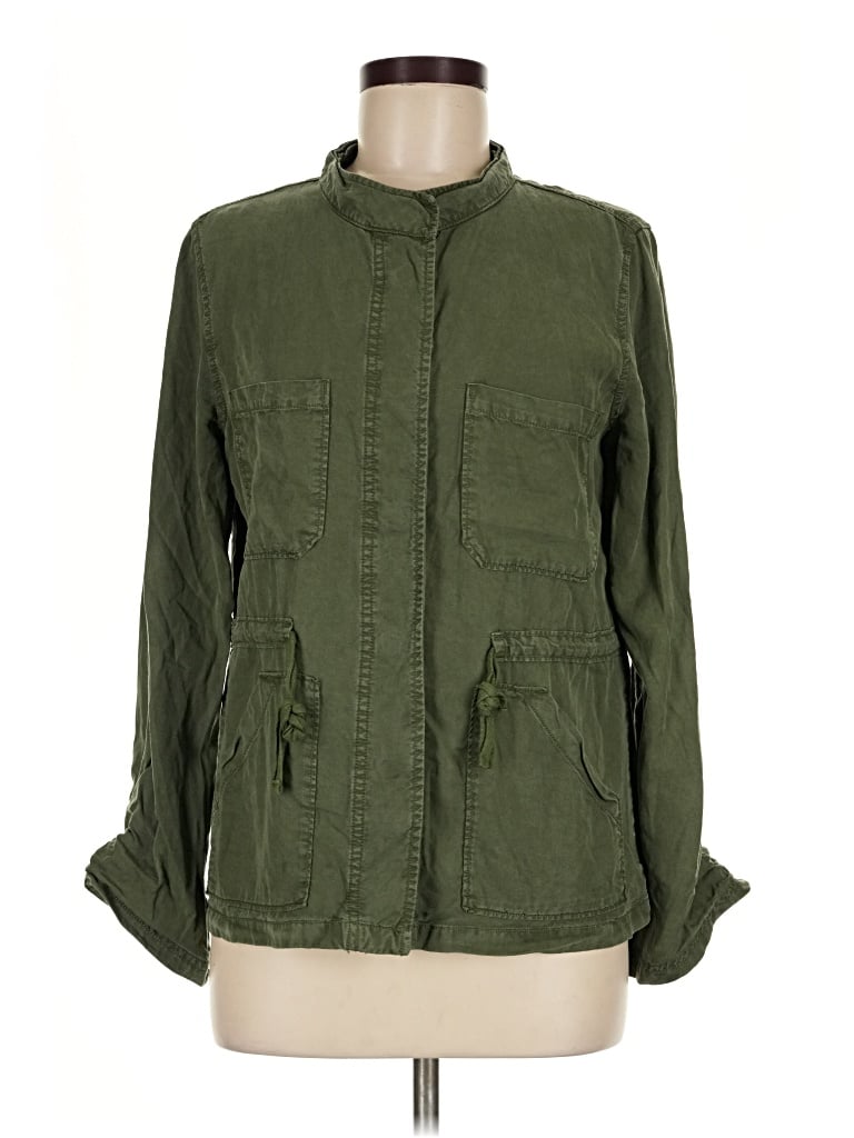 Pre-owned Sanctuary Long Sleeve Button Down Shirt In Green