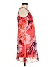 Calvin Klein 100% Polyester Print Orange Cocktail Dress Size 6 - photo 4