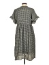 Assorted Brands Checkered-gingham Gray Casual Dress Size S - photo 2