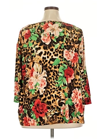 Attitudes by Renee 3/4 Sleeve Blouse (view 2)