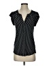 Daniel Rainn Polka Dots Black Short Sleeve Blouse Size XS - photo 1