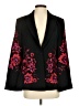 Ramy Brook 100% Polyester Floral Black Blazer Size 4 - photo 1