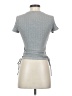 Shein Gray Short Sleeve Top Size S - photo 2