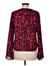 Eight Sixty 100% Polyester Animal Print Red Long Sleeve Blouse Size M - photo 2