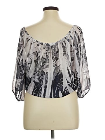 Charlotte Russe Short Sleeve Blouse (view 2)