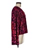 Eight Sixty 100% Polyester Animal Print Red Long Sleeve Blouse Size M - photo 4