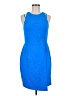 Greylin 100% Polyester Solid Blue Cocktail Dress Size M - photo 1