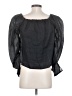 FRAME 100% Ramie Black 3/4 Sleeve Blouse Size XS - photo 2