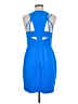 Greylin 100% Polyester Solid Blue Cocktail Dress Size M - photo 2