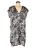 BCBGMAXAZRIA 100% Polyester Graphic Gray Silver Romper Size L - photo 1