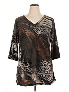 Attitudes By Renee 3/4 Sleeve Blouse