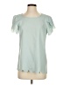 Shein 100% Polyester Teal Short Sleeve Blouse Size S - photo 1