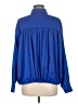 Attitudes by Renee Blue Long Sleeve Blouse Size M - photo 2