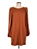 Nine West Solid Brown Casual Dress Size L - photo 1