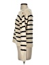 J.Crew Stripes Ivory Turtleneck Sweater Size S - photo 5