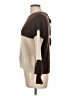 Sweet Wanderer 100% Polyester Color Block Brown Pullover Sweater Size L - photo 5