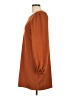 Nine West Solid Brown Casual Dress Size L - photo 5
