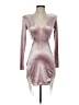 Fashion Nova Metallic Silver Cocktail Dress Size XS - photo 1