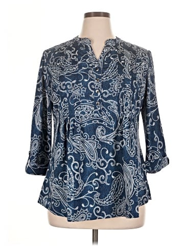 Roz & Ali 3/4 Sleeve Blouse (view 1)