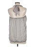 H&M 100% Polyester Gray Sleeveless Blouse Size 8 - photo 2