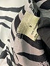 Elan 100% Polyester Animal Print Silver Long Sleeve Blouse Size S - photo 8