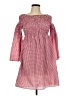 Max Edition Checkered-gingham Red Casual Dress Size L - photo 1