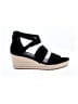 Eileen Fisher 100% Leather Black Wedges Size 8 1/2 - photo 1