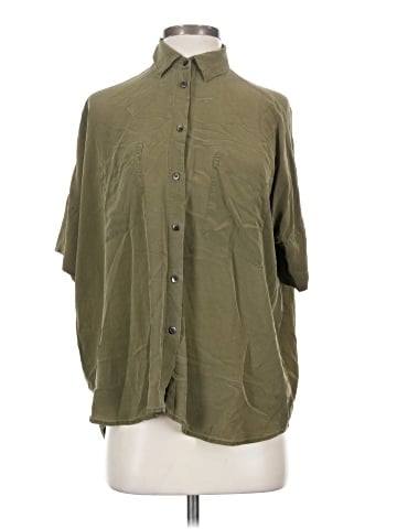 Madewell 3/4 Sleeve Silk Top (view 1)